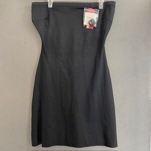 Spanx Slimplicity Black Strapless Slimming Slip 989P Plus Size 1X PROM NWT